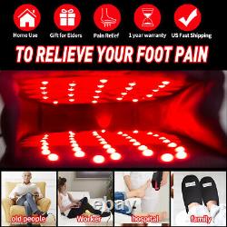 880nm Infrared Red Light Therapy Foot Slipper for Toes Neuropathy Pain Relief