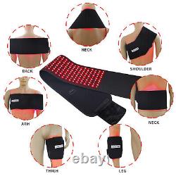 880nm Infrared Red Light Therapy Wrap Pad Belt for Back Waist Nerve Pain Relief