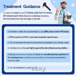 8W Powerful Cold Laser Treatment Humans Pets Pain 650nm+808nm NIR Light Therapy