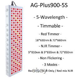 AG-Plus 300W-1485W 630nm 660nm Red Light Therapy Infrared Lamp LED 810/830/850nm