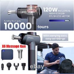 Bob and Brad X6 Pro Max Massage Gun with Heat-Cold and Metal Head Therapy 6Speed