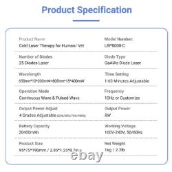 Cold Laser LLLT 8000mW Powerful Handheld Pain Relief Laser Therapy Device Cold Laser LLLT 8000mW Powerful Handheld Pain Relief Laser Therapy Device
