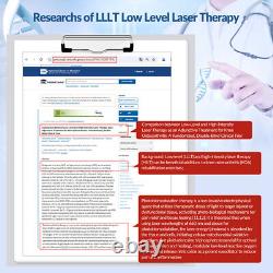 Cold Laser LLLT Low Level Laser Therapy Device Red Light Treatment for Body Pain