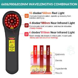 Cold Laser Therapy 660+810+980nm 24 Diodes LLLT NIR Light Pain Relief For Knees