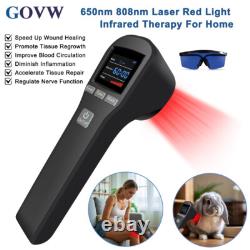 Cold Laser Therapy 808 LLLT Pain Relief Device Red Light Acupuncture FDA Cleared