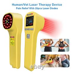 Cold Laser Therapy Body Pain Relief Device Soft Healing Lazer 880mW Humans Pets