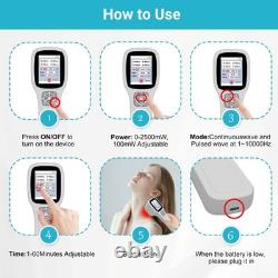 Cold Laser Therapy Device Home Laser Equipment for Joint Pain 3400mAh Battery