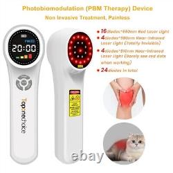 Cold Laser Therapy Near Infrared Light for Joint Muscle Relief with LED Display