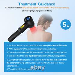 Cold Laser Therapy Near Me 650nm10+808nm15 Laser Treatment for Back Pain 5W