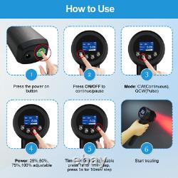 Cold Laser Therapy Near Me 650nm10+808nm15 Laser Treatment for Back Pain 5W