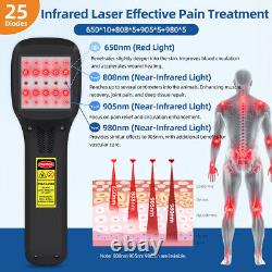 Cold Laser Therapy for Human&Pets 2500mW Red Light Physiotherapy for Pain Relief