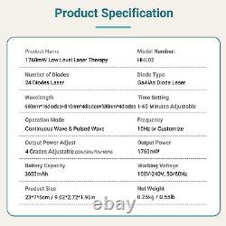 Cold Laser Therapy for Knees Infra Red Light Therapy GaAlAs Diode Laser 1760mW