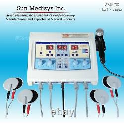 Combined Ultrasound Therapy with 4 Ch. Stimulator For Pain relief
