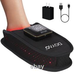 Cordless 4000mAh Red Light Therapy for Feet & Ankle Brace Foot Pain Relief