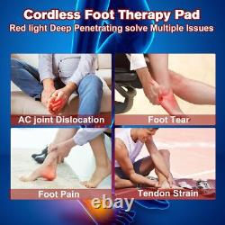 Cordless 4000mAh Red Light Therapy for Feet & Ankle Brace Foot Pain Relief