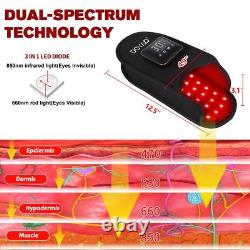 Cordless 4000mAh Red Light Therapy for Feet & Ankle Brace Foot Pain Relief