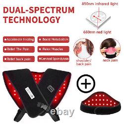 DGYAO 850nm Infrared Red Light Therapy Wrap Pad for Back Shoulder Pain Relief