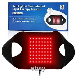 DGYAO 880nm Red Light Therapy Wrap Belt Pad Brace for Back Shoulder Pain Relief