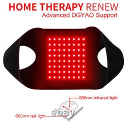 DGYAO 880nm Red Light Therapy Wrap Belt Pad Brace for Back Shoulder Pain Relief
