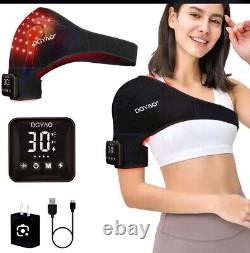 DGYAO Cordless Shoulder Wrap Pad Near Infrared Red Light Therapy For Pain Relief