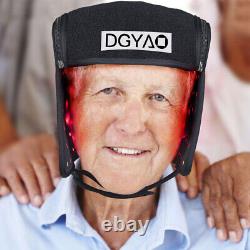 DGYAO Infrared & Red Light Therapy Brain Massage Device Home Use Helmet LED Gift