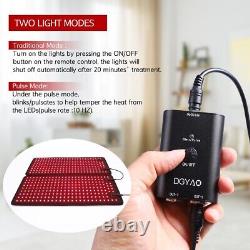 DGYAO Near Infrared Red Light Therapy Pad Panel for full Body Back Pain Relief