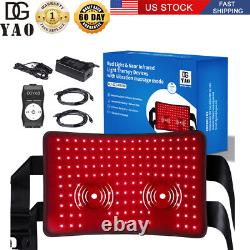 DGYAO Vibration Massager Pain Relief 850nm Red Light Infrared Light Therapy Belt