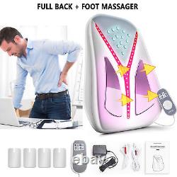 Electric Back Waist Pulse Massager Foot Massager withHeat Therapy Pain Relief TENS