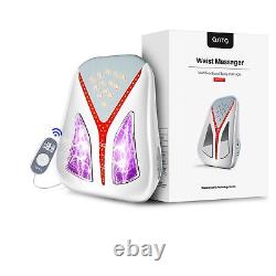 Electric Back Waist Pulse Massager Foot Massager withHeat Therapy Pain Relief TENS