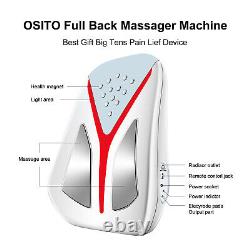 Electric Back Waist Pulse Massager Foot Massager withHeat Therapy Pain Relief TENS