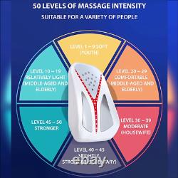 Electric Back Waist Pulse Massager Foot Massager withHeat Therapy Pain Relief TENS