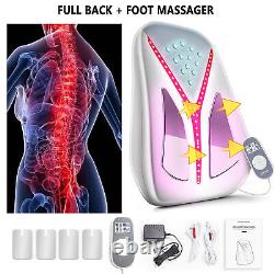 Electric Back Waist Pulse Massager Foot Massager withHeat Therapy Pain Relief TENS