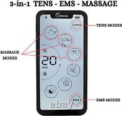 Electro Shock Pulse Therapy TENS Unit EMS Machine Pain Relief Muscle Massager