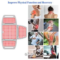 Folding LED Red Light Therapy Infrared Light Panel Back Knee Joint Pain Relief