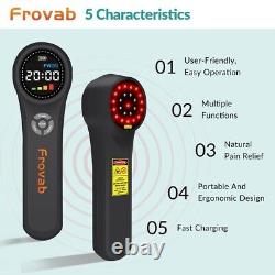 Frovab High Power 24 LED Red Light Therapy Device with 660-980nm, 4 Class Laser