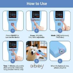 Handheld Laser Therapy Device for Acute Chronic Pain & Wound Care 650nm 808nm