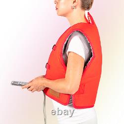 HealthyLine Heating Vest with Infrared PEMF Hot Gemstone Therapy for Pain Relief