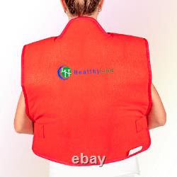 HealthyLine Heating Vest with Infrared PEMF Hot Gemstone Therapy for Pain Relief