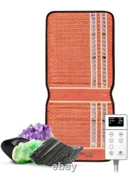 HealthyLine TAO Heating Pad Chair Infrared Gemstone Therapy PEMF Pain (40x18)