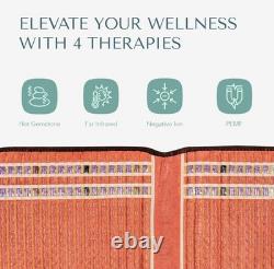 HealthyLine TAO Heating Pad Chair Infrared Gemstone Therapy PEMF Pain (40x18)