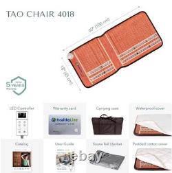 HealthyLine TAO Heating Pad Chair Infrared Gemstone Therapy PEMF Pain (40x18)