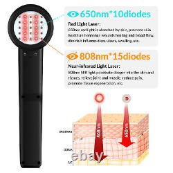 High Intensity Laser Therapy 15x808nm+10x650nm Laser Treatment for Back Pain 5W