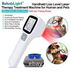 Infrared Laser Therapy Physical Therapeutic Devices LCD 25 Diodes for Knee Pain