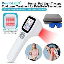 Infrared Laser Therapy Physical Therapeutic Devices LCD 25 Diodes for Knee Pain