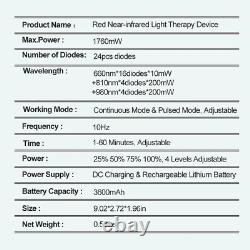 Infrared Light Therapy Device Cold Laser for Pain Relief Joint Muscle Tissue