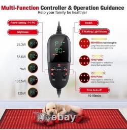 Infrared Light Therapy MAT 71x31 Full Body Pain Relief & Relaxation 1280 LEDs