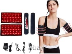 Infrared Red Light Therapy Arm Belt 2Pcs Adjustable Pain Relief for Joints