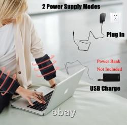Infrared Red Light Therapy Arm Belt 2Pcs Adjustable Pain Relief for Joints
