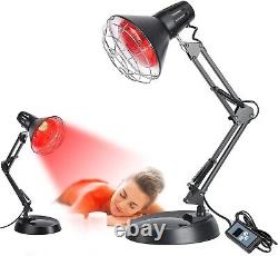 Infrared Red Light Therapy Lamp with 150W Bulb Adjustable Pain Relief Device