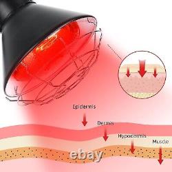 Infrared Red Light Therapy Lamp with 150W Bulb Adjustable Pain Relief Device